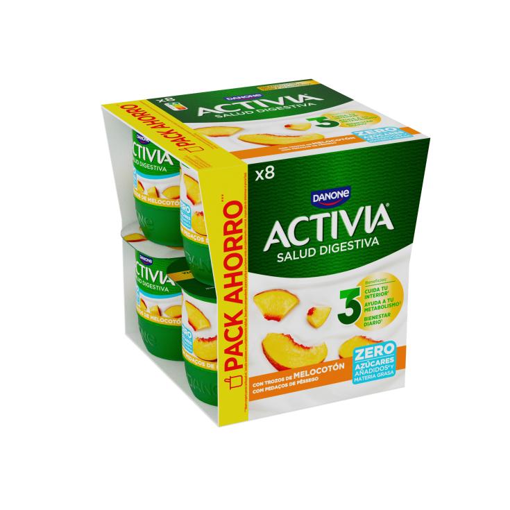 ACTIVIA 0% MELOCOTON X8
