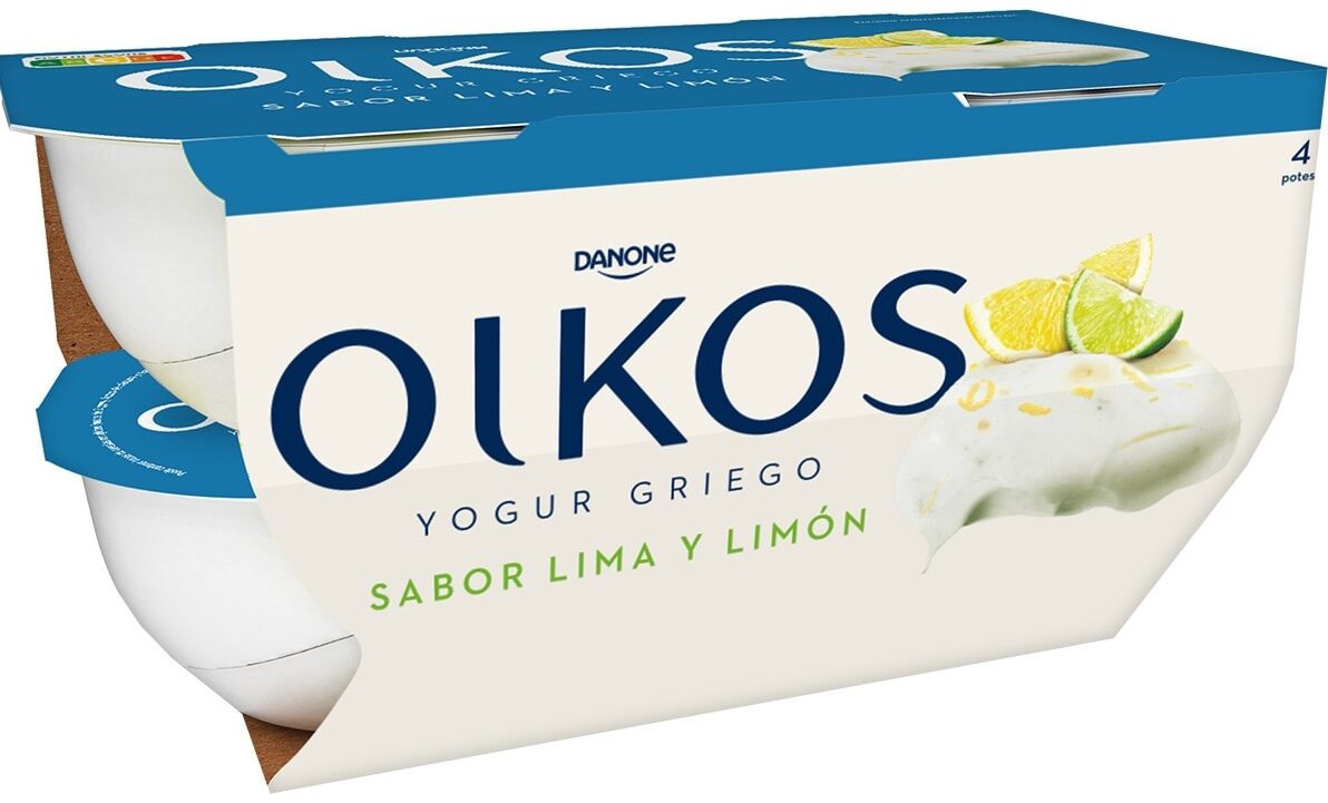 OIKOS SABOR LIMA LIMON X4