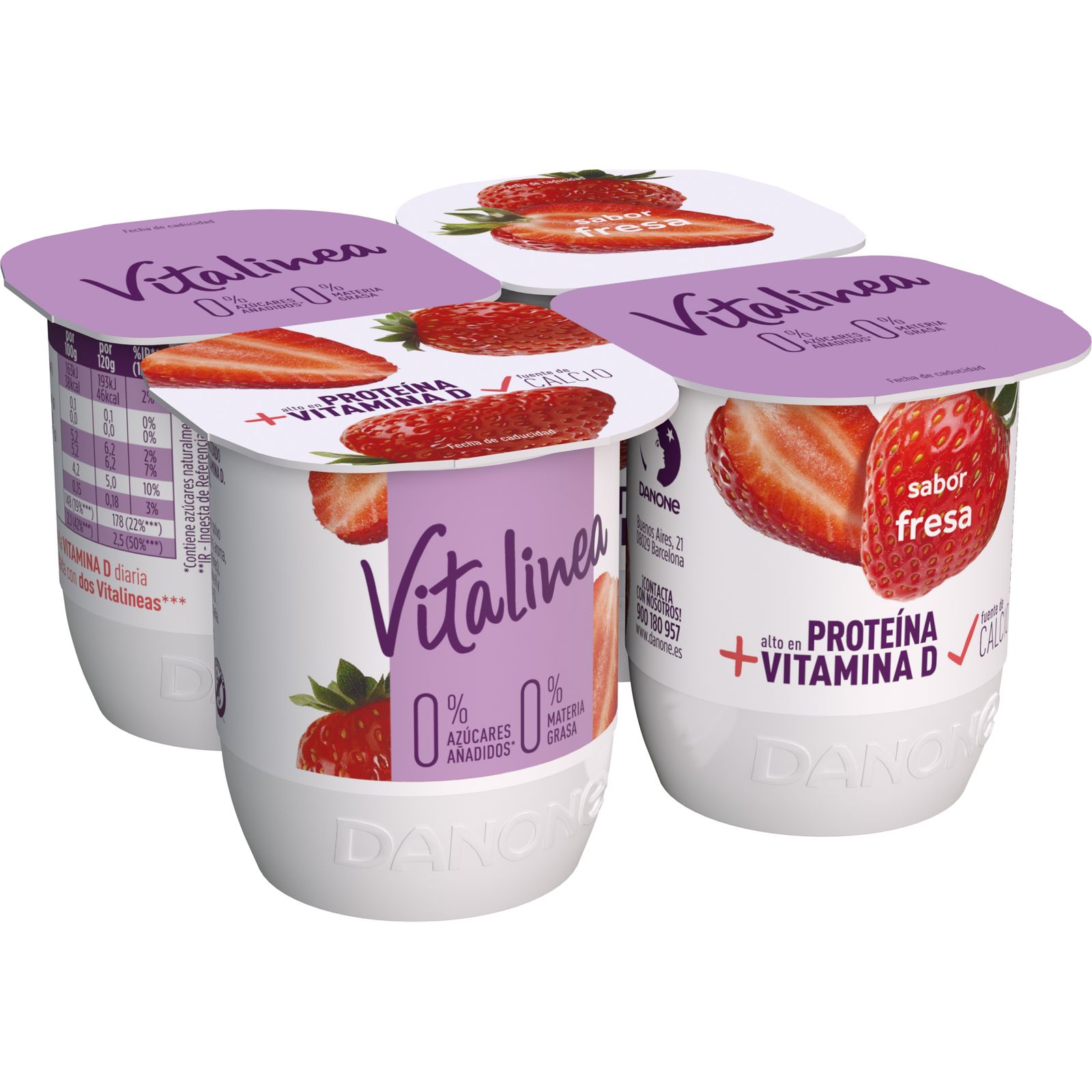 VITALINEA SABOR FRESA X4