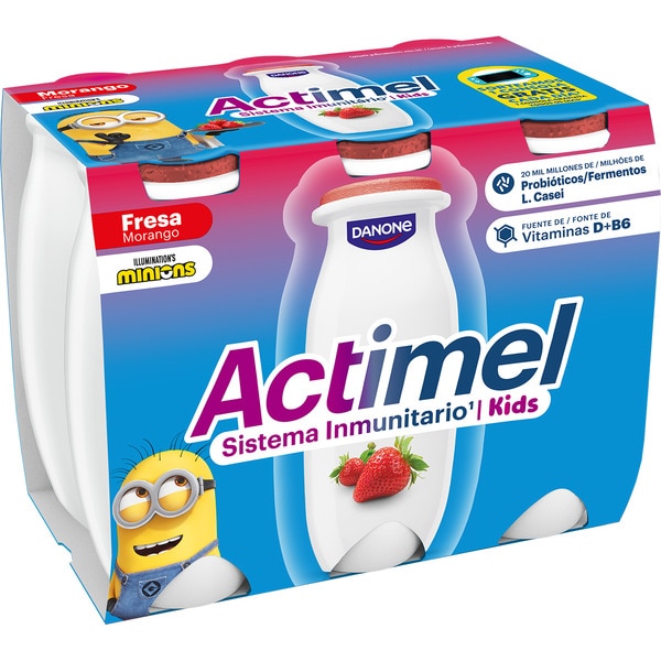 ACTIMEL FRESA ACTIKIDS X6+2