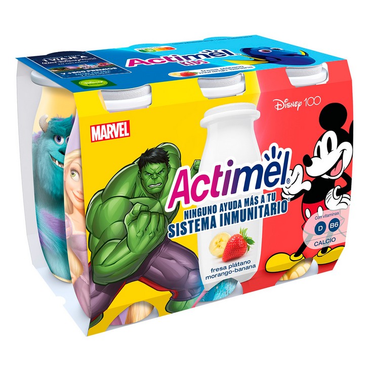 ACTIMEL FRESA-PLATANO X6+2