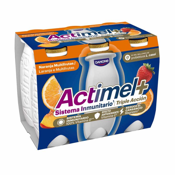 ACTIMEL MULTIFRUITS NARANJAX6