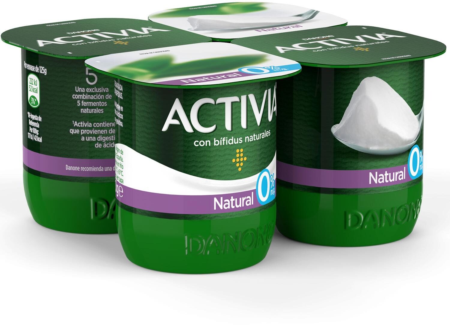 ACTIVIA NATURAL 0% X4