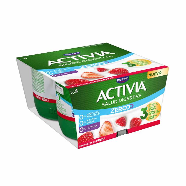 ACTIVIA TRIPLE ZERO FRESA X4