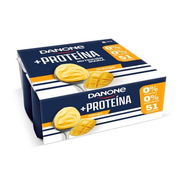 YOGHURT DANONE PROTEIN MANGO X4
