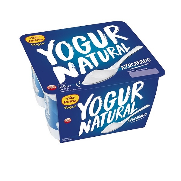 YOGUR NATURAL AZUCARADO 4X125G