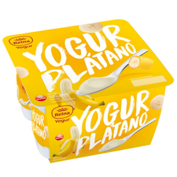 YOGUR SABOR PLATANO 4X125G