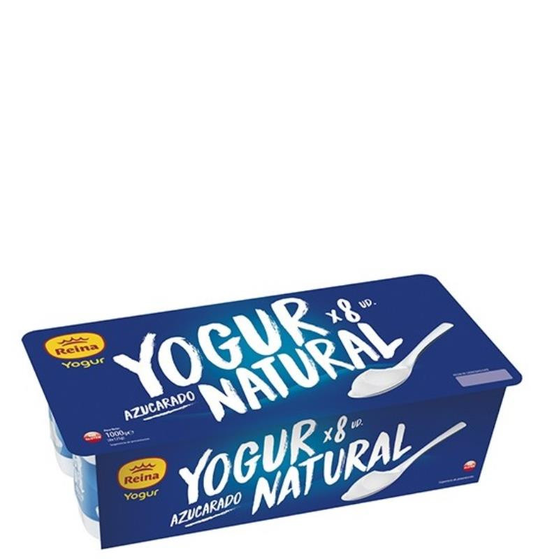 YOGUR NATURAL AZUCARADO 8X125G