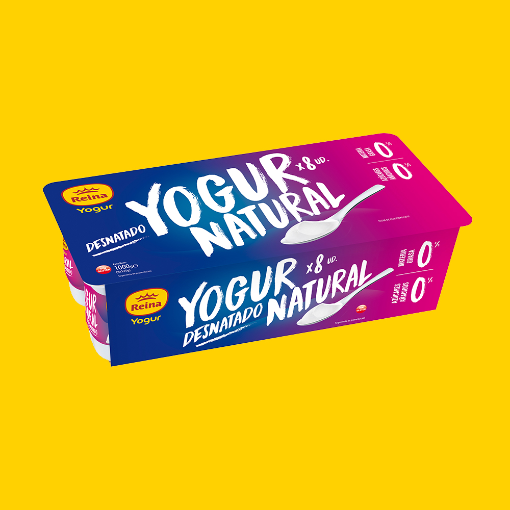 YOGUR NATURAL DESNATADO 8X125G