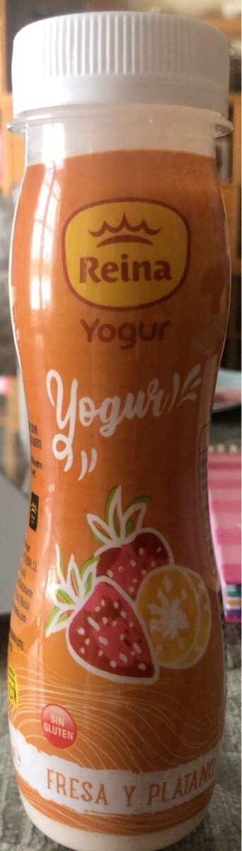 YOGUR LIQUIDO CON FRESA PLATANO 600G