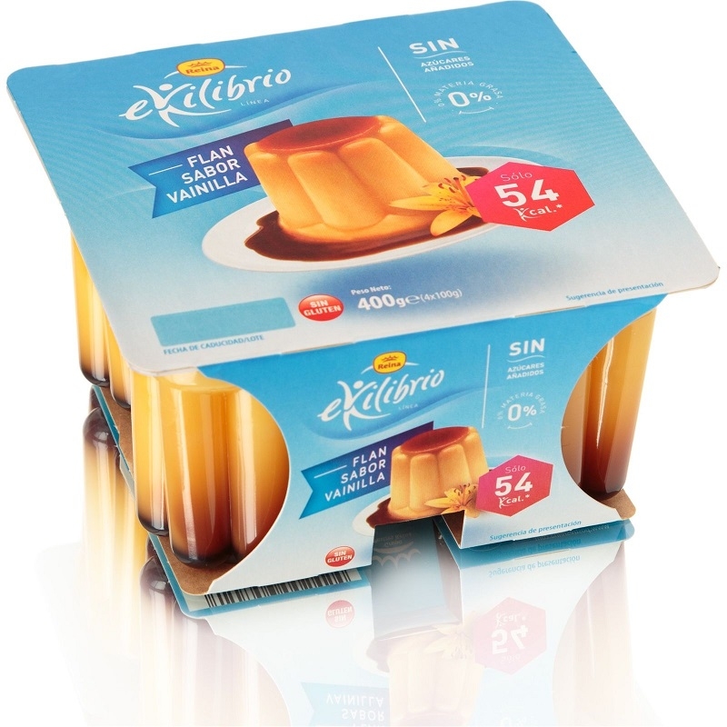 FLAN DE VAINILLA EQUILIBRIO 4X100G