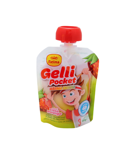 GELLI POCKET SABOR FRESA MORANGO 90G