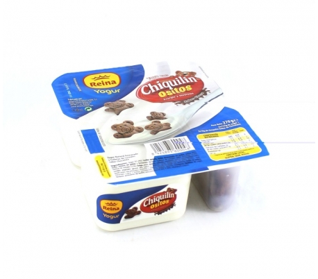 CREMA DE YOGUR NATURAL CON CHIQUILIN OSITOS 2X135G