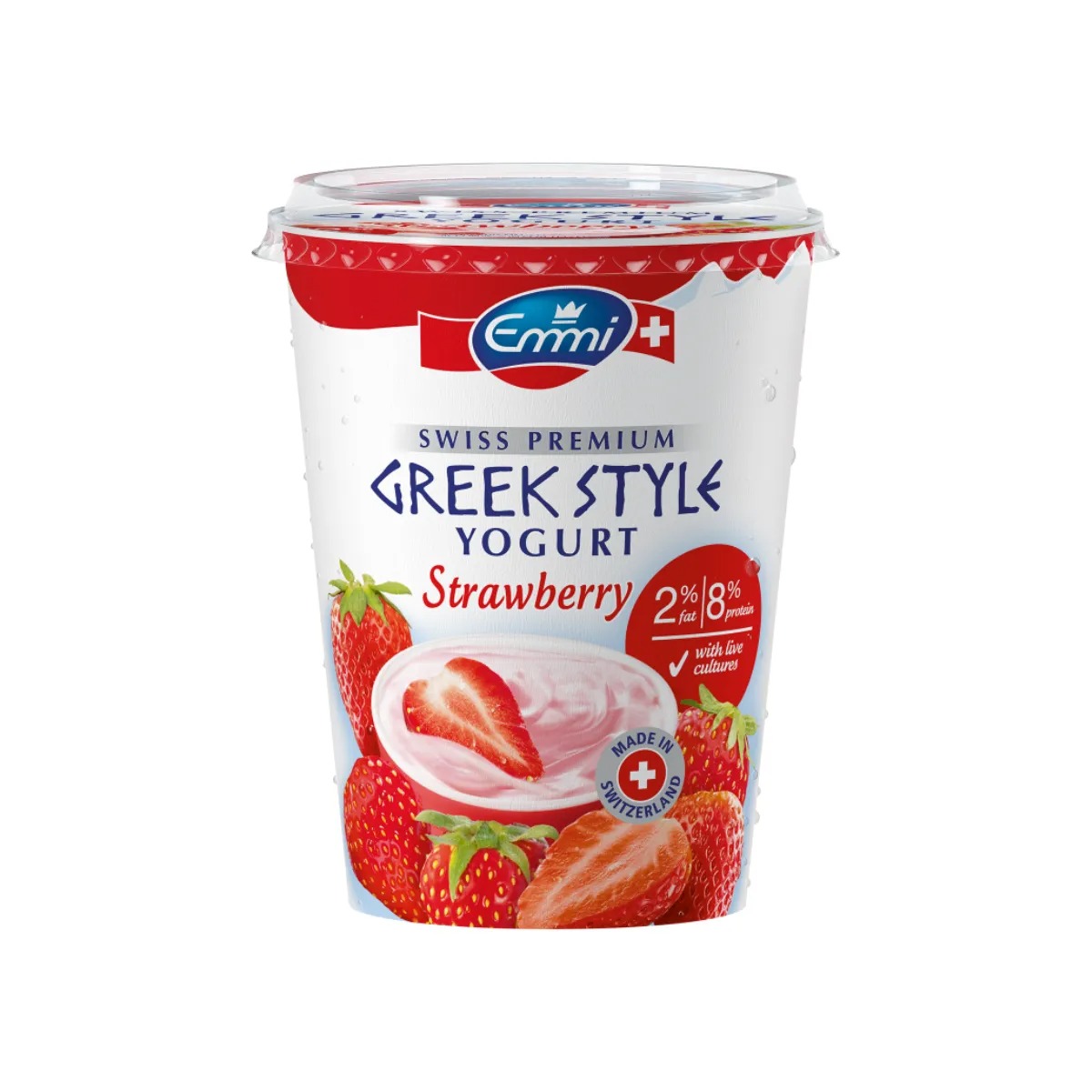 Emmi Greek Yogurt Strawberry 2 Percent 450g