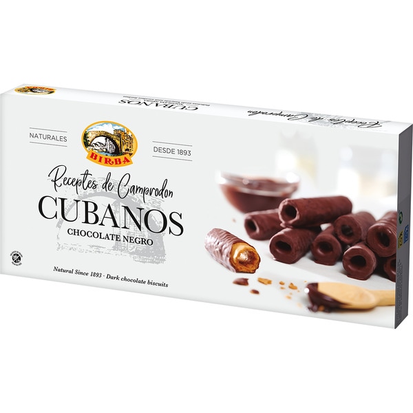 CUBANOS CHOCOLATE NEGRO 90G