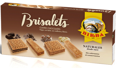 BRISALETS CUATRO CHOCOLATES 140G