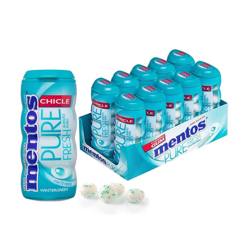 MENTOS GUM WINTERGREEN 12XE10U