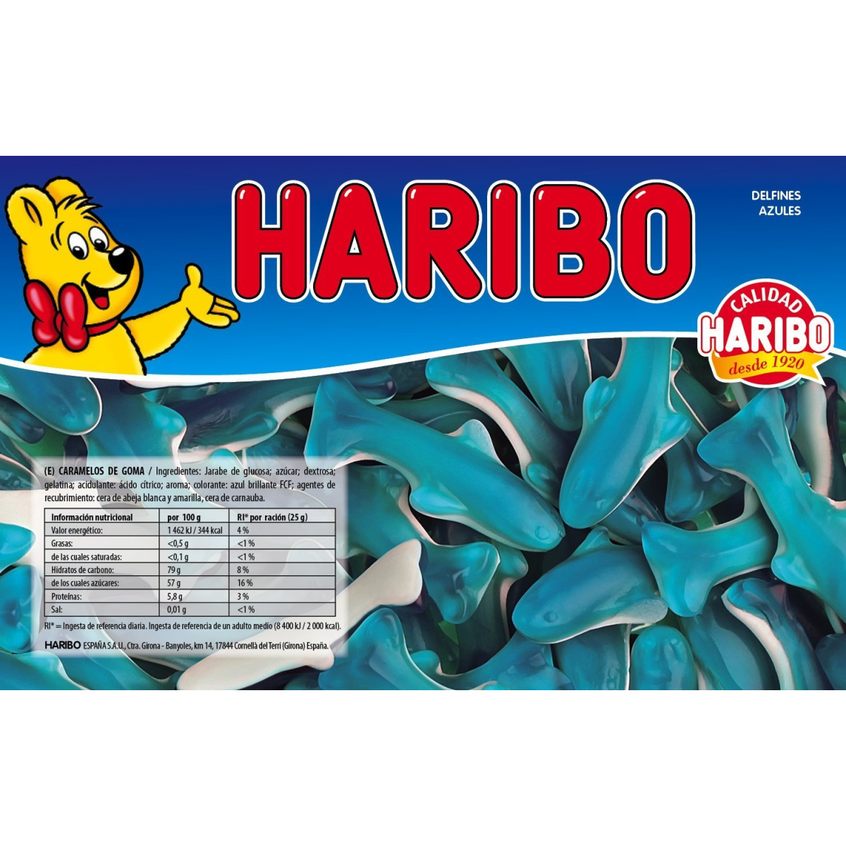 HARIBO DELFINES AZULES 8XB1K