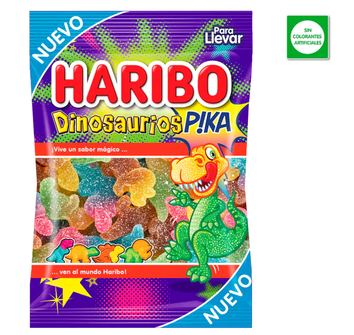 HARIBO DINOSAURIOS PIKA 100G 18U