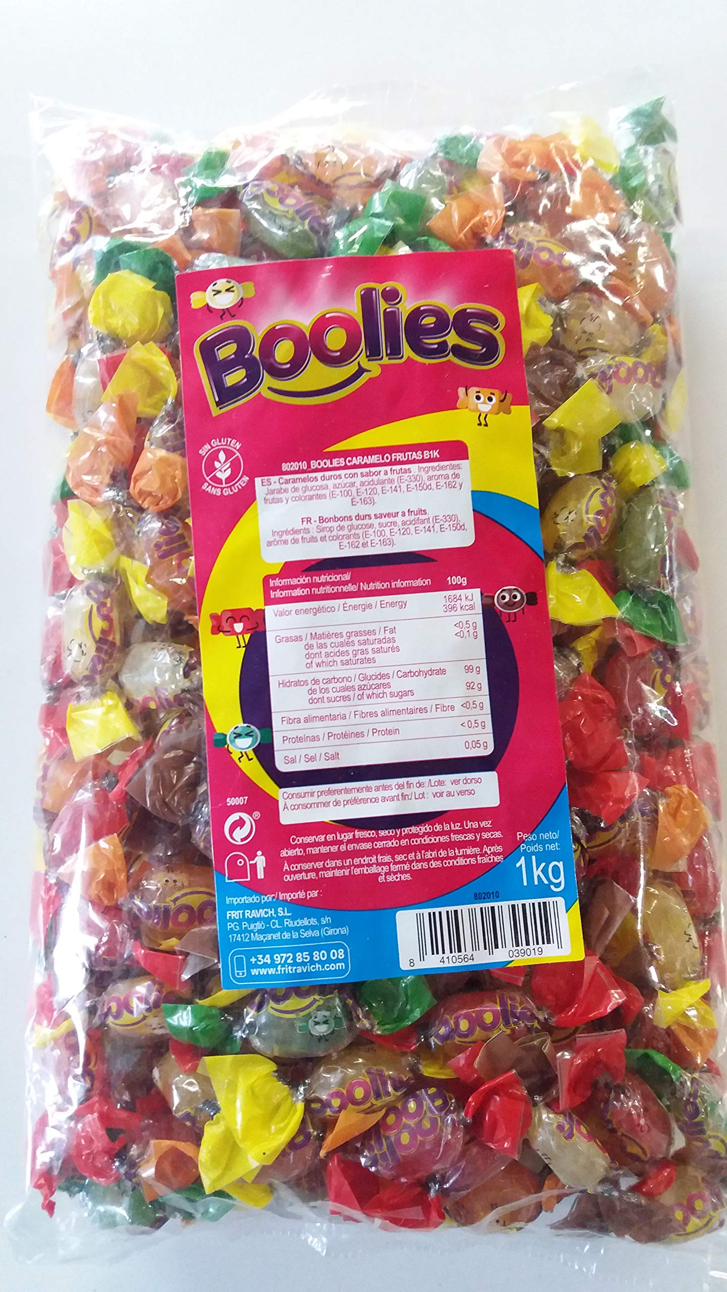 BOOLIES CARAMELO FRUTAS 12XB1K