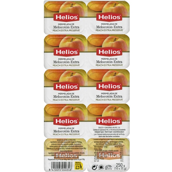 HELIOS MERMELADA MELOCOTON 25G C80U