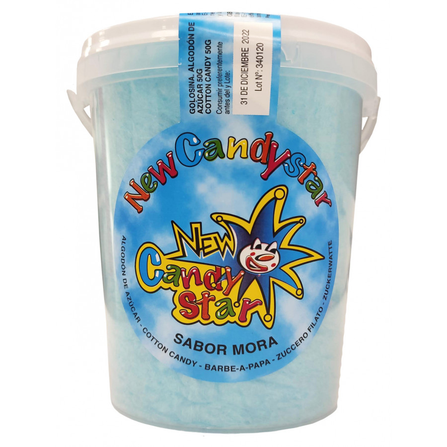 STAR ALGODON AZUCAR AZUL CHEEBIES 50G 6U