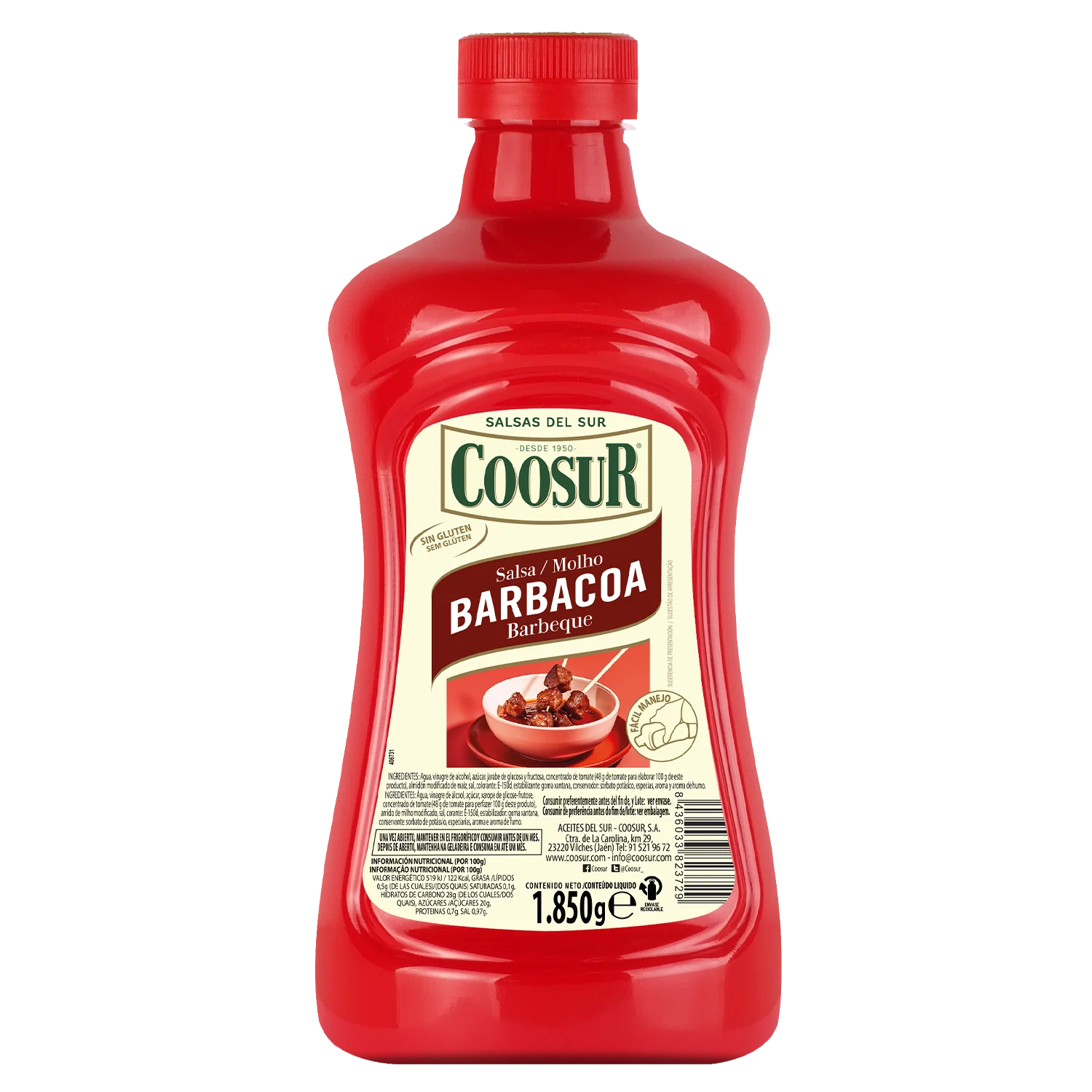 COOSUR SALSA BARBACOA PET 1850G 6X1U