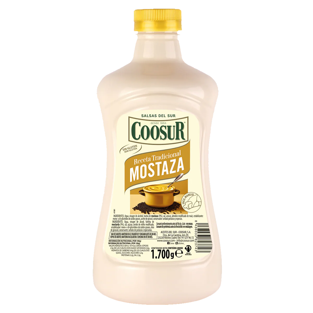 COOSUR MOSTAZA PROFE PET 1700G 6X1U