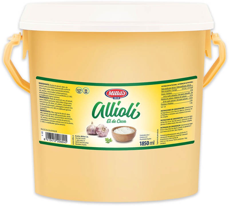 MILLAS SALSA ALLIOLI CUBO 1850ML 4XT1U