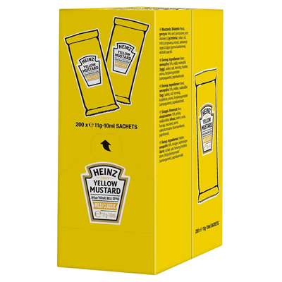 HEINZ YELLOW MUSTARD MONOD 10ML C200U