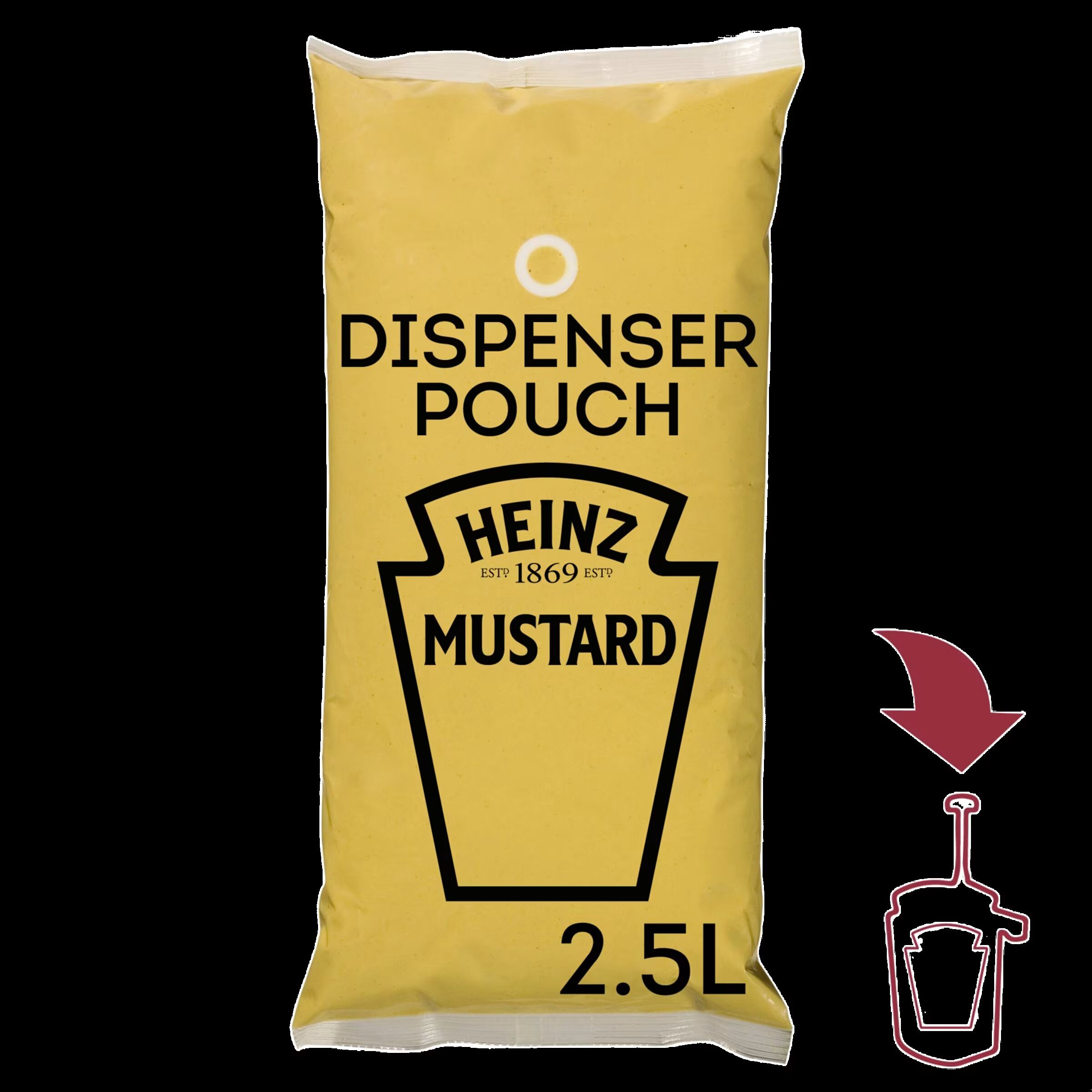 HEINZ MOSTAZA BOLSA 25L 3U