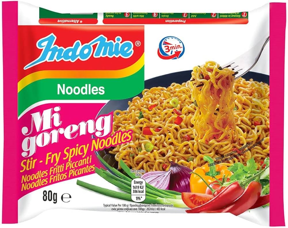 NOODLES INDOMIE MI GORENG SPICY 80G 40U