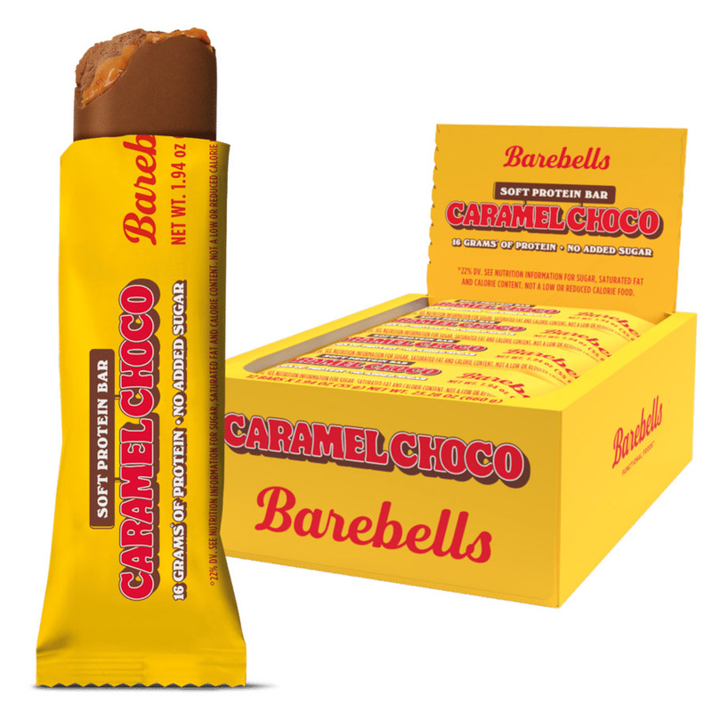 BAREBELLS SOFT BAR CARAMEL CHOCO 55G 12U