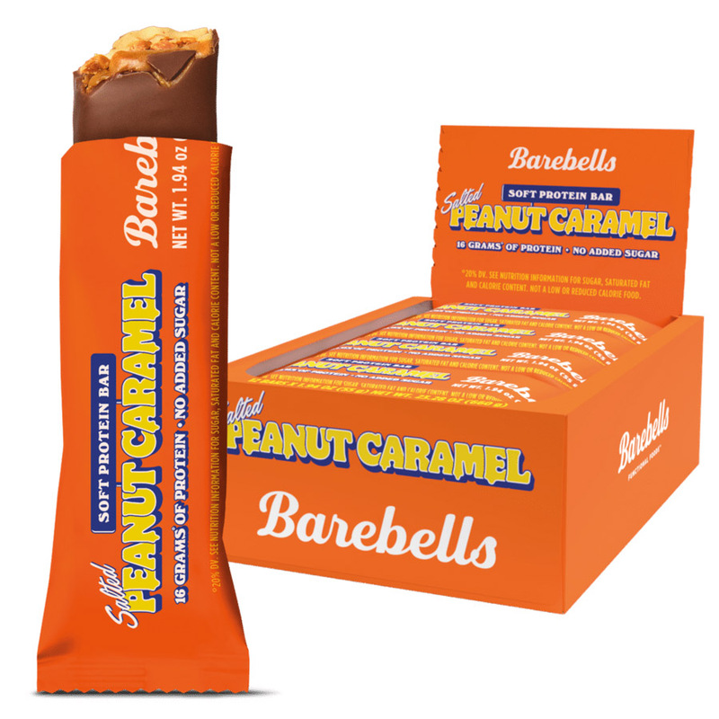 BAREBELLS SOFT BAR PEANUTCARAMEL 55G 12U