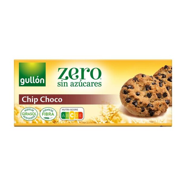GULLON CHIP CHOCOLATE ZERO 125G 12U