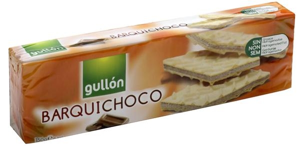 GULLON BARQUILLO CHOC150G 16U