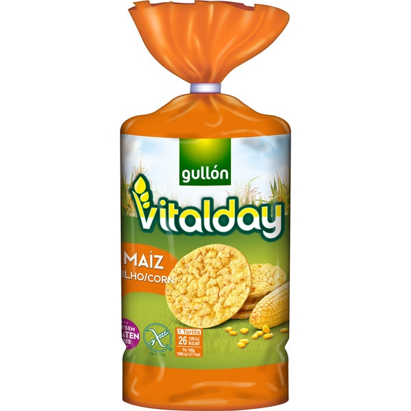 GULLON TORTITAS MAIZ 130G 12U