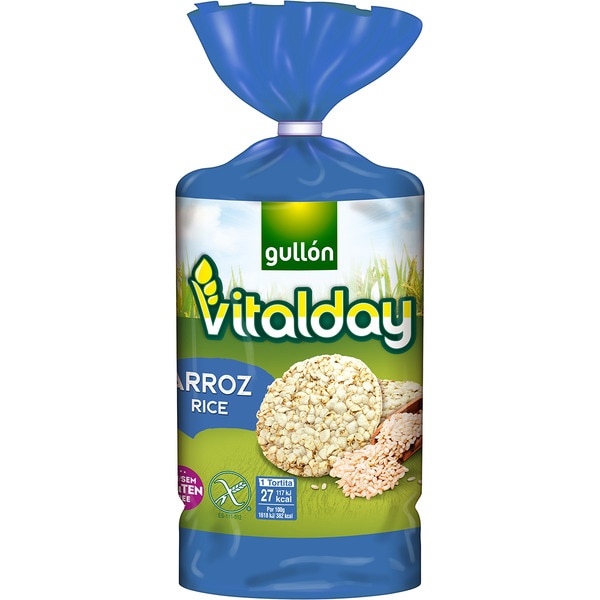 GULLON TORTITAS ARROZ 130G 12U