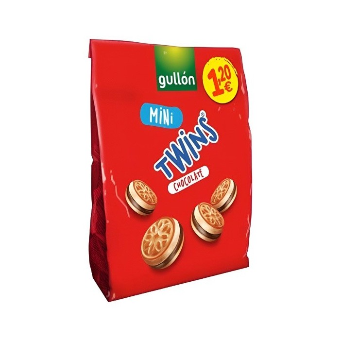 GULLON MINI TWINS CHOCO 12EUR 150G 10U