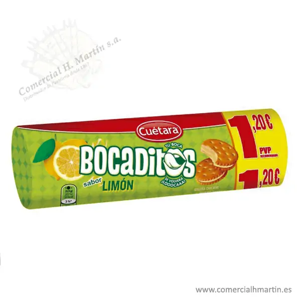 CUETARA BOCADITOS LIMON 150G 15U