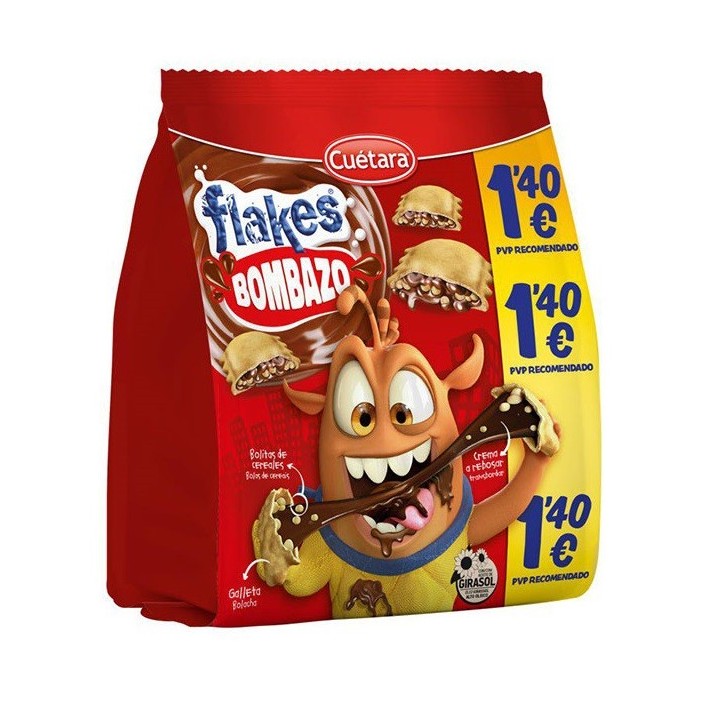 CUETARA FLAKES BOMBAZO 14EUR 120G 7U