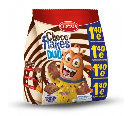 CUETARA CHOCO FLAKES DUO 14EUR 120G 7U