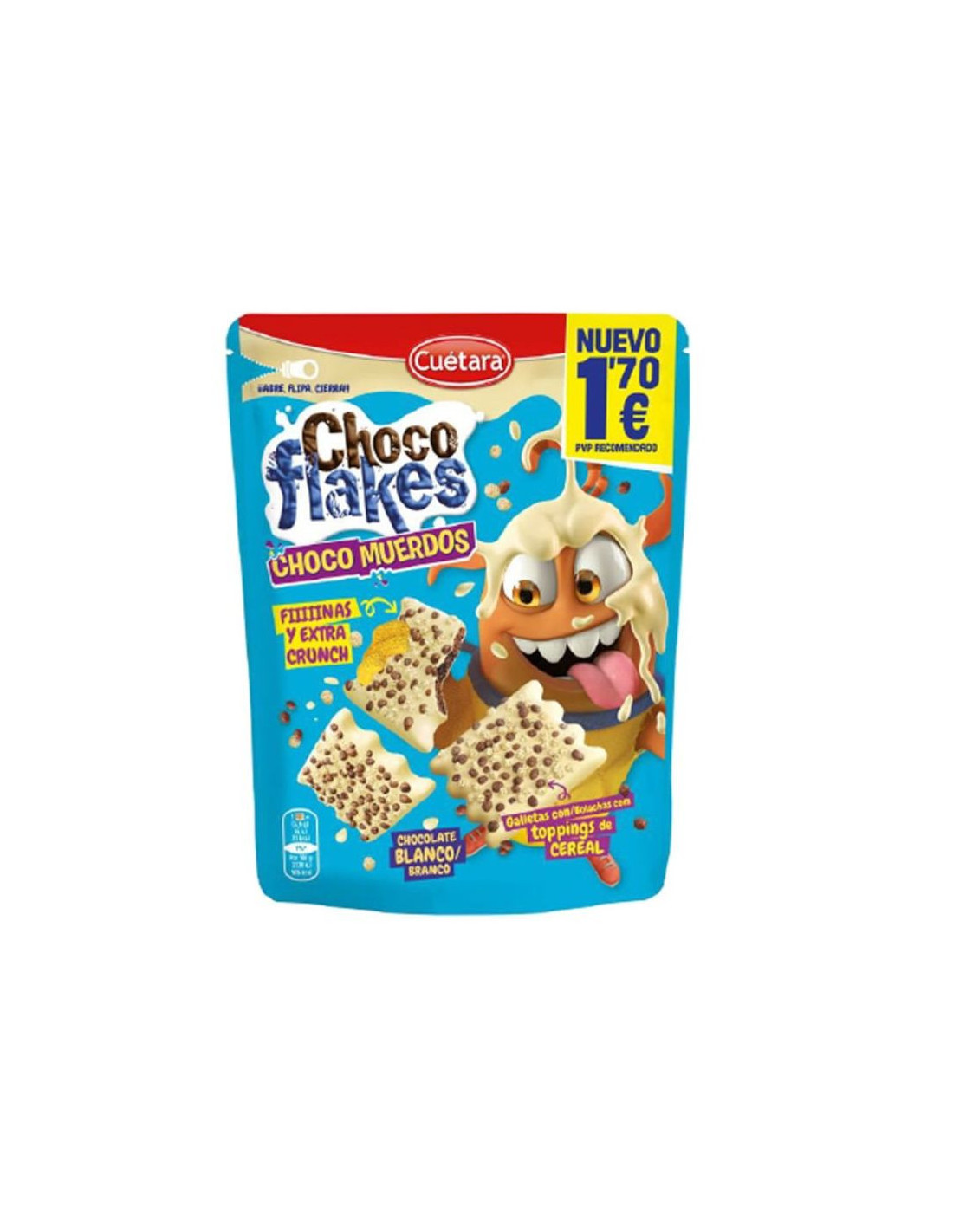 CUETARA FLAKES CHOCOMUER BLC 17E 70G 8U