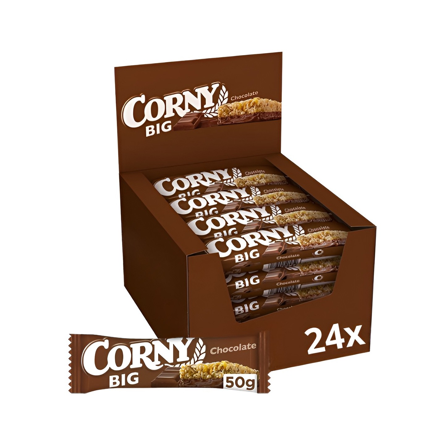 CORNY BIG CHOCOLECHE 50G 24U