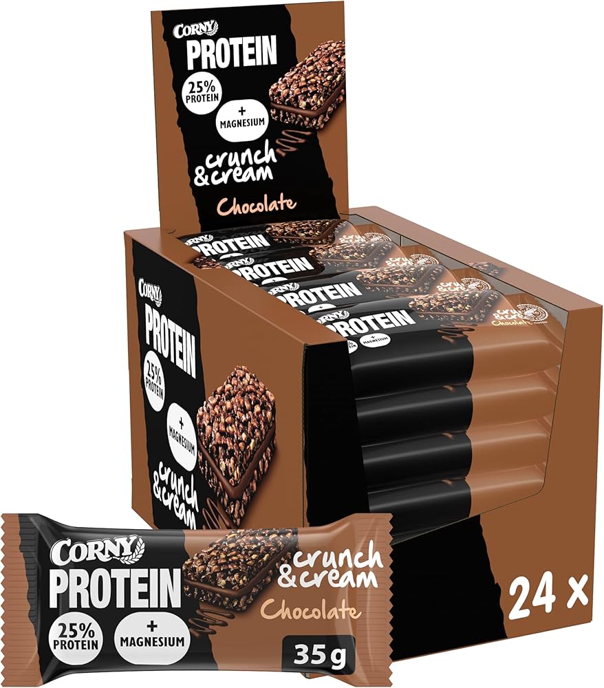 CORNY PROTEIN CRUNCREAM CHOC 35G 24U