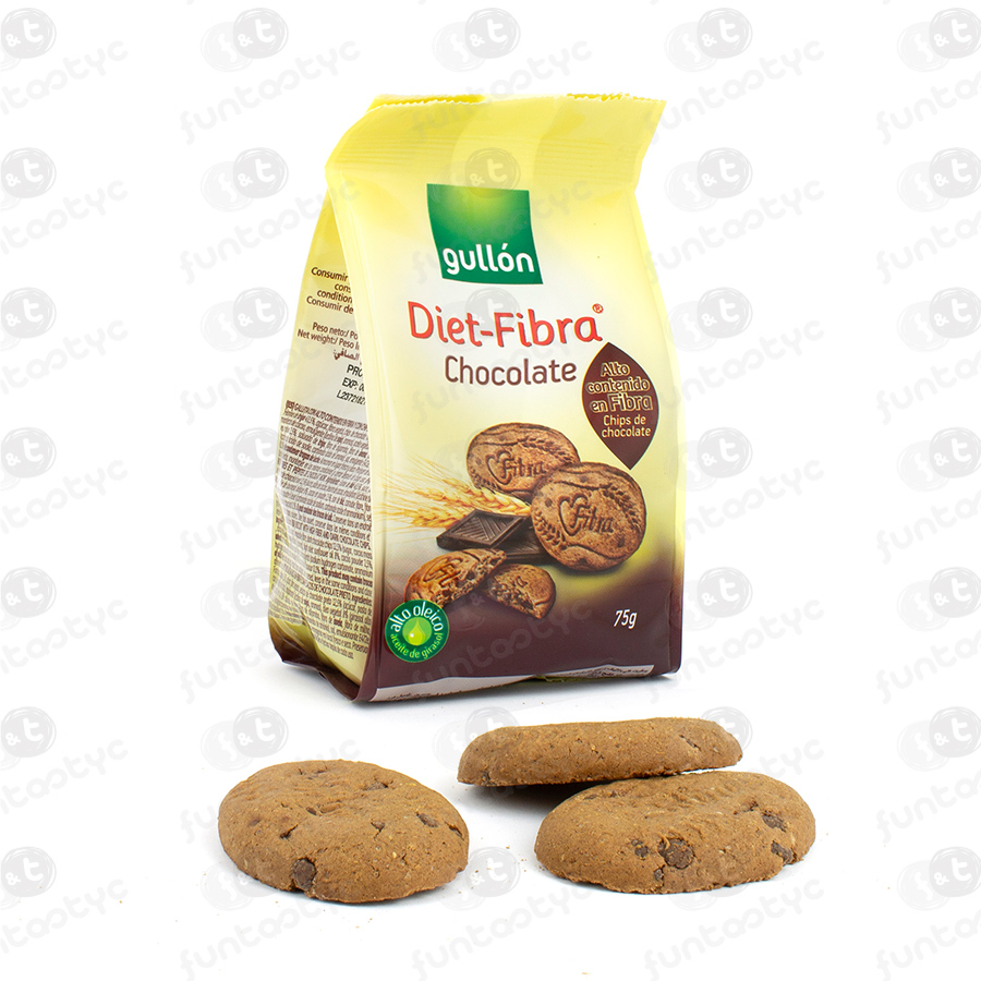 GULLON DIETFIBRA CHOCO 75G 12U