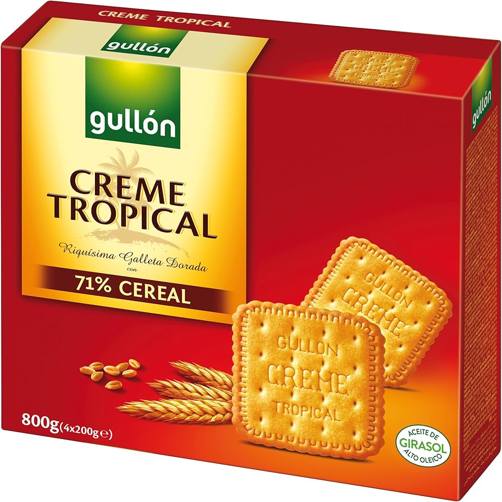 GULLON CREME TROPICAL 800G 12U
