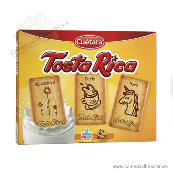 CUETARA TOSTARICA 12EUR 190G 12U