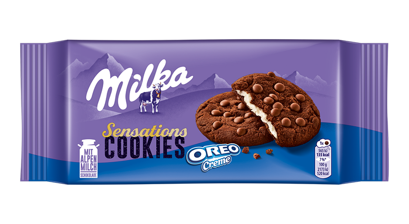 MILKA COOKIES SENSATION OREO 156G 12X1U
