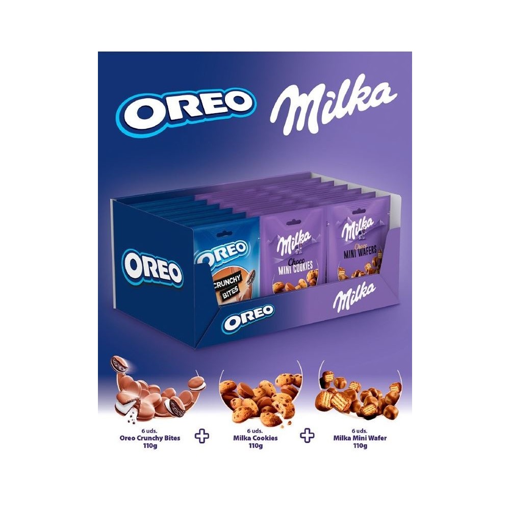 MONDELEZ LOTE MINI OREOMILKA 18U